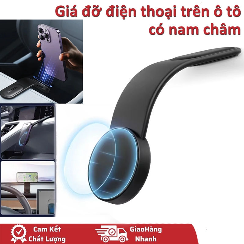 Giá Đỡ Điện Thoại Trên Ô Tô Có Nam Châm Giá Đỡ Điện Thoại Trên Ô tô Kẹp Gắn xoay 360 độ thích hợp cho IP 13 14