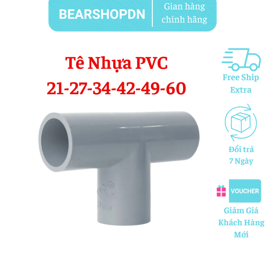 Tê Nhựa PVC 21 27 34 42 49 60 Siêu Thành | Shopee Việt Nam