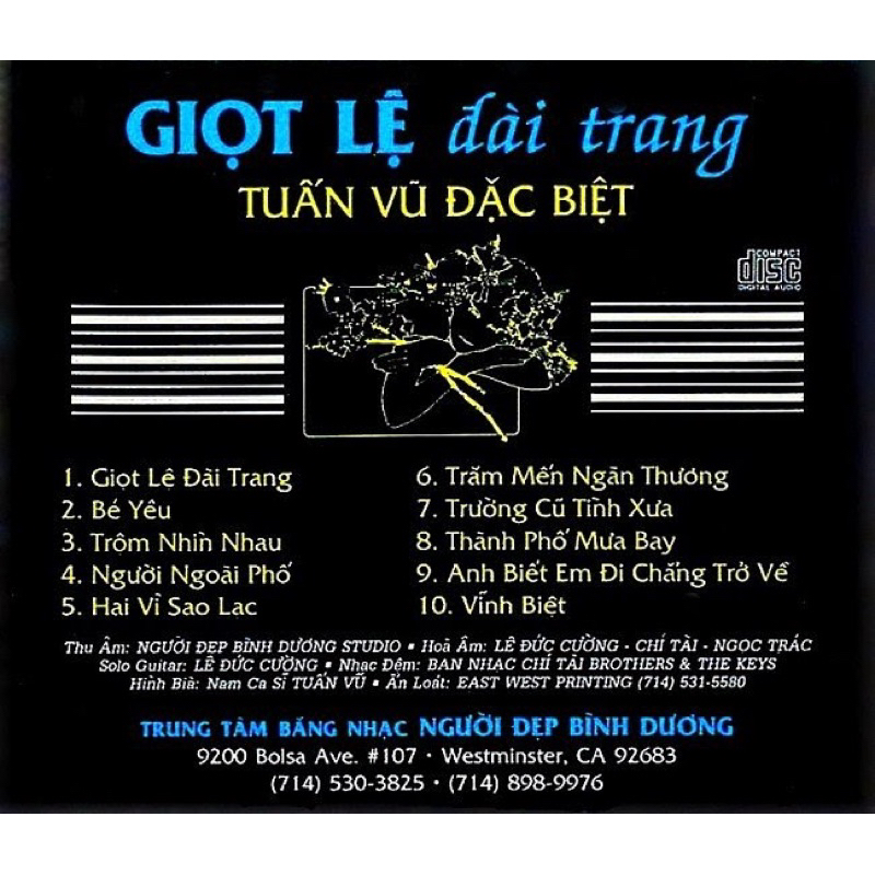 Băng Cassette Tuấn Vũ - Giọt Lệ Đài Trang
