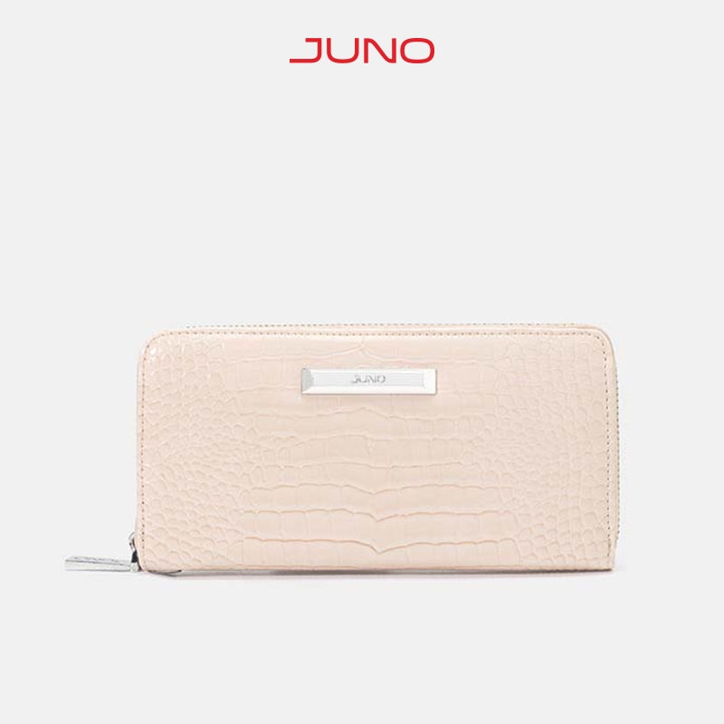 Ví Nữ Cầm Tay Thời Trang JUNO Phối Vân Da Cá Sấu VI149