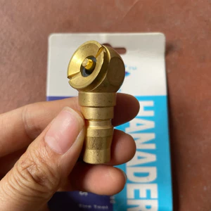 Đầu Hơi Bơm Xe Đồng Vàng, Đầu Bơm Xe Nối Nhanh Đồng Thau