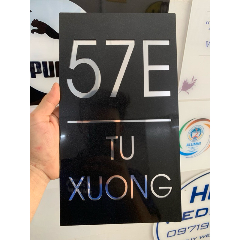 Biển số nhà. Bảng số nhà. Đặt hàng theo yêu cầu. bs11