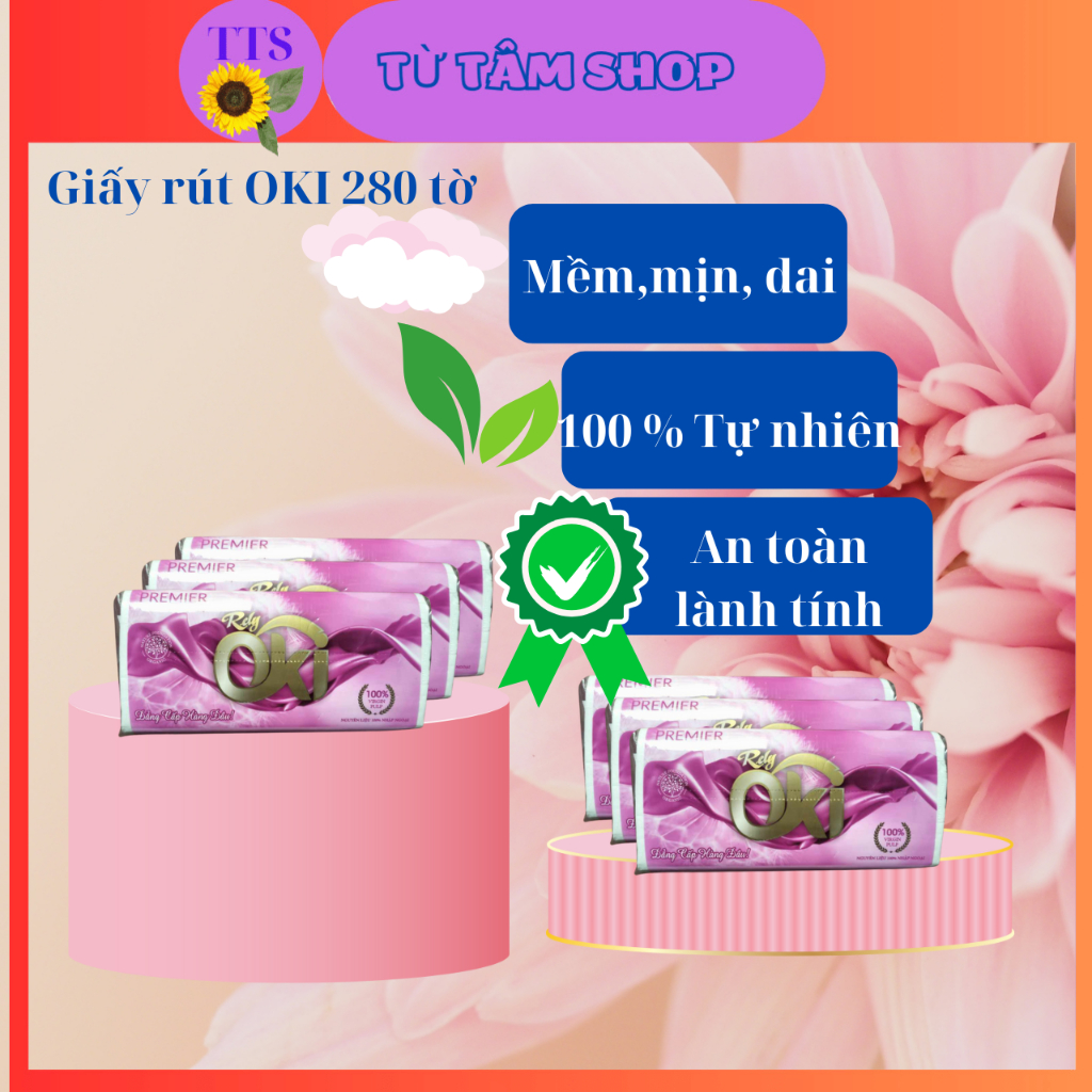 Giấy ăn dạng rút 280tờ OKI