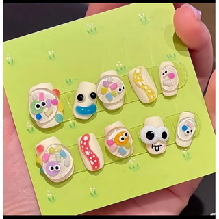 Nailbox nặn gel nổi form ngắn dễ thương được đổi form
