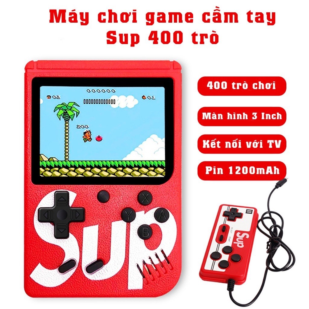 Máy chơi game cầm tay SUP 400 trò Kết nối Tivi chơi người Máy chơi  game điện tử nút cao cấp tay cầm Sup