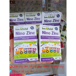 Kẽm Imochild ZinC bổ sung  lysin vitamin cho bé giúp bé ăn ngon tăng sức đề kháng - Nk chính hãng