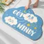 Thảm lau chân lông cừu thấm hút nước thảm trải sàn chống trơn trượt thảm chân decor phòng ngủ tiệm spa đồ chùi chân đẹp