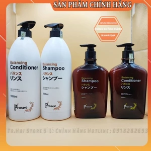 Cặp Dầu Gội Xả Prosee Balancing Shampoo AS14 1000ml,500ml ngăn rụng tóc ,nhiều gàu. nấm ngứa