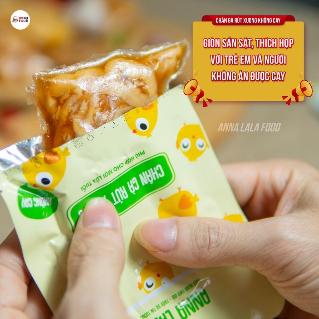 Combo 10 chiếc Chân Gà cay rút xương KHÔNG CAY chính hãng Annalala ...