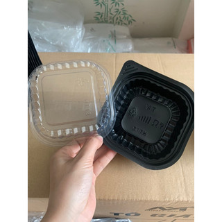 COMBO 50c- 100c hộp HT12 đế đen đựng bánh, xôi
