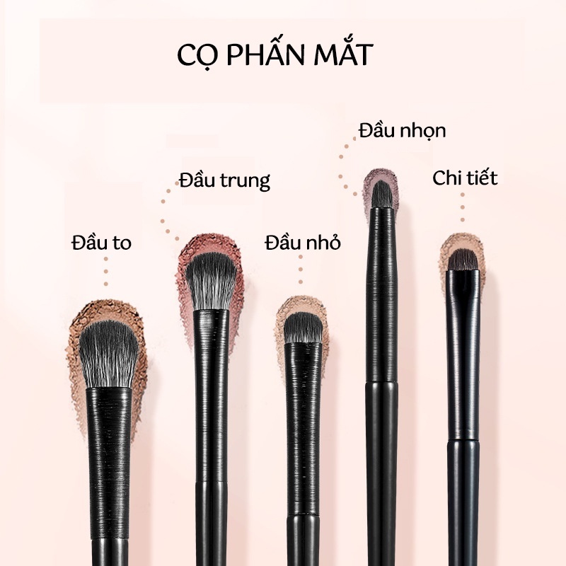 Cọ Trang Điểm, Cọ Mắt, Cọ Đánh Mắt, Cọ Kẻ Mắt GECOMO
