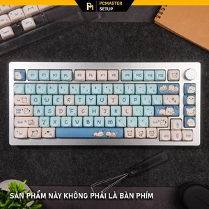 Keycap pbt Angry Cat Profile MOA nhựa PBT họa tiết không mờ cho bàn phím cơ -pcmastersetup