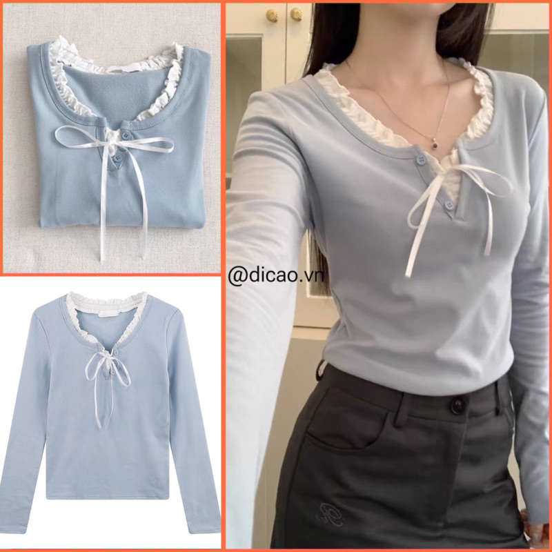 ÁO RIBBON RUY BĂNG CÓ MỤC CHỌN PHÂN LOẠI HÀNG QUẢNG CHÂU LOẠI 1 [ Hàng ...