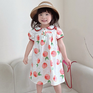 Váy bé gái cổ sen cho bé gái (9-26kg) dễ thương mềm mát 1-7 tuổi N0100 BUNNY KIDS
