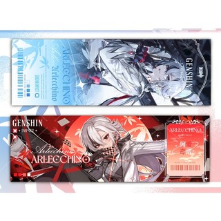 (sẵn-39 mẫu) Genshin Impact | Bookmark bigsize đánh dấu trang vé thẻ laser UV hoa văn chéo / Wanderer Yae