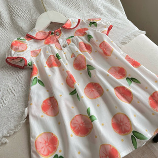 Váy bé gái cổ sen cho bé gái (9-26kg) dễ thương mềm mát 1-7 tuổi N0100 BUNNY KIDS