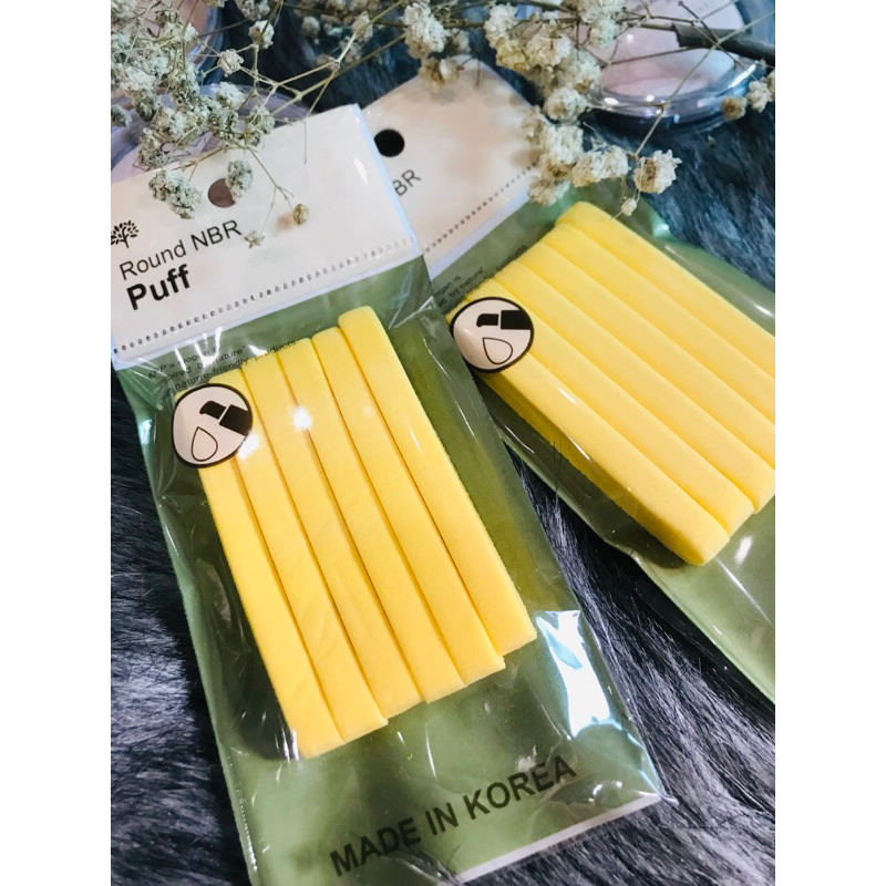 Mút nở rửa mặt bọt biển (6 miếng)