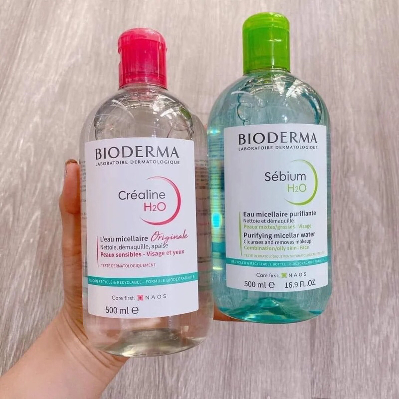 (NEW) Nước Tẩy Trang 500ml Của Pháp Chính Hãng Tẩy Trang Cho Da Dầu Mụn Và Da Nhạy Cảm Da Thường