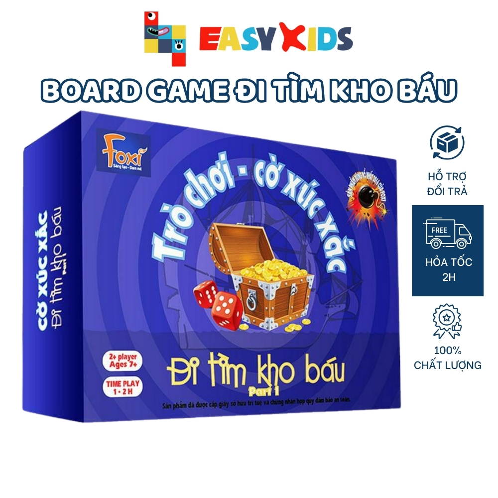 Đồ Chơi Board Game - Đi Tìm Kho Báu - Trò Chơi Gia Đình Tương Tác Phát Triển Tư Duy Và Vui Nhộn
