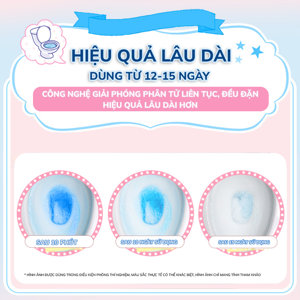 Ảnh Viên sạch bồn cầu Geto Hương Đào viên thả bồn cầu sạch khuẩn, tẩy sạch mảng bám, khử mùi diệt vi khuẩn 2