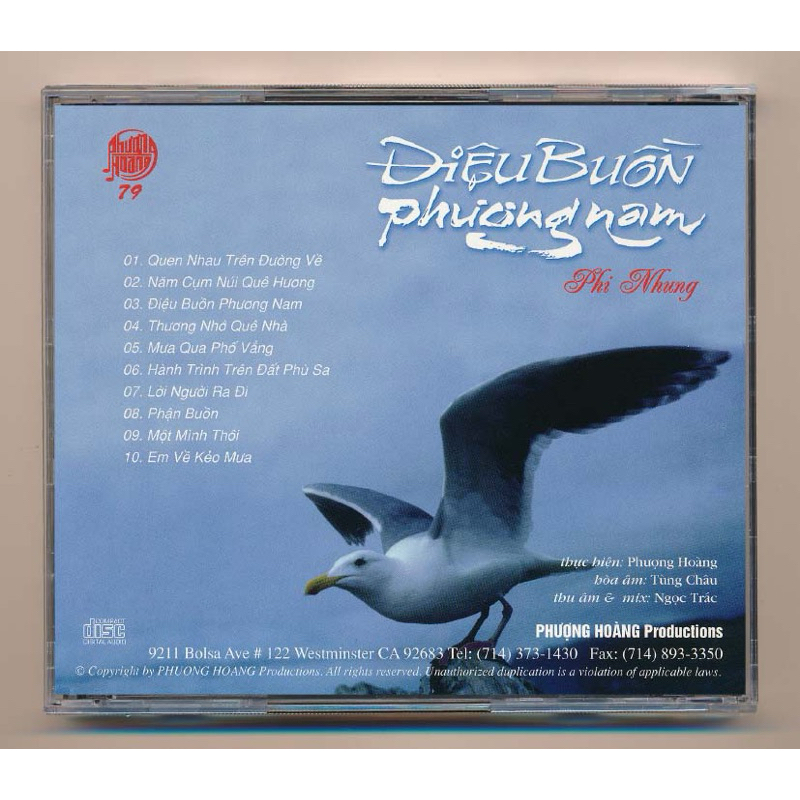 Băng Cassette Phi Nhung - Điệu Buồn Phương Nam
