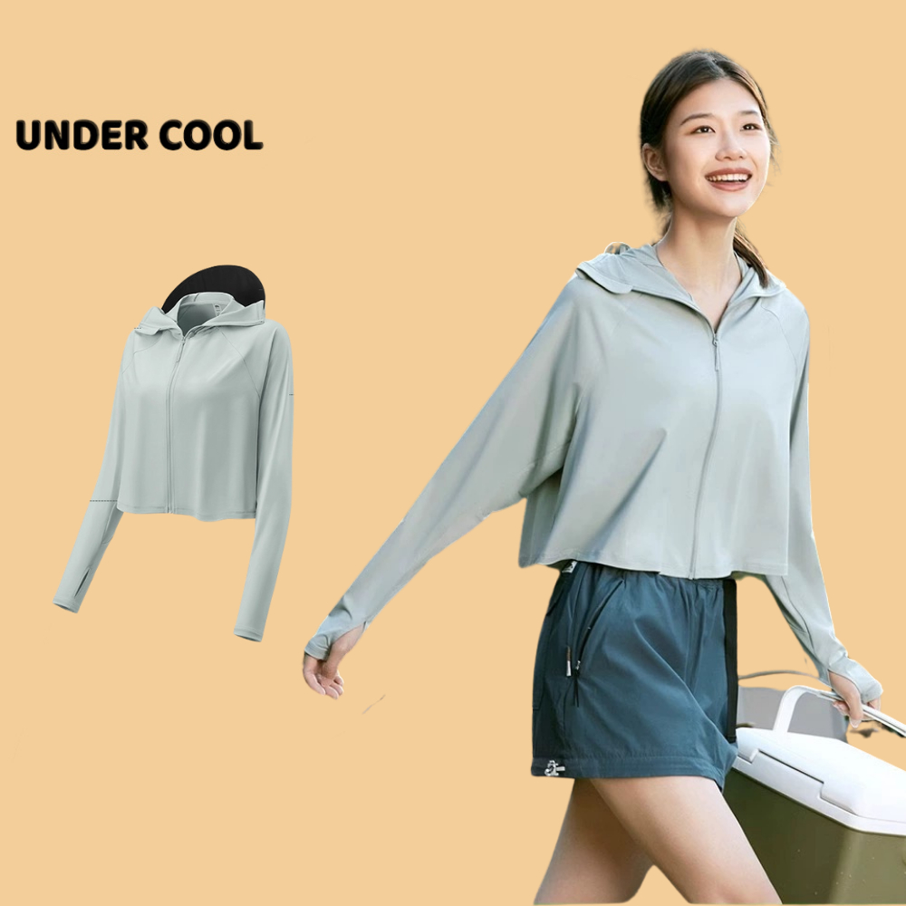 Áo Chống Nắng Dáng Choàng Lửng UNDERCOOL Mũ Vành Cánh dơi siêu nhẹ Chống Chói Chất Thun Lạnh ACN02