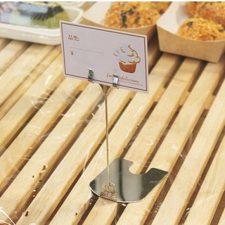 Kẹp để bàn inox dùng để kẹp cài tấm quảng cáo hoặc menu nhà hàng