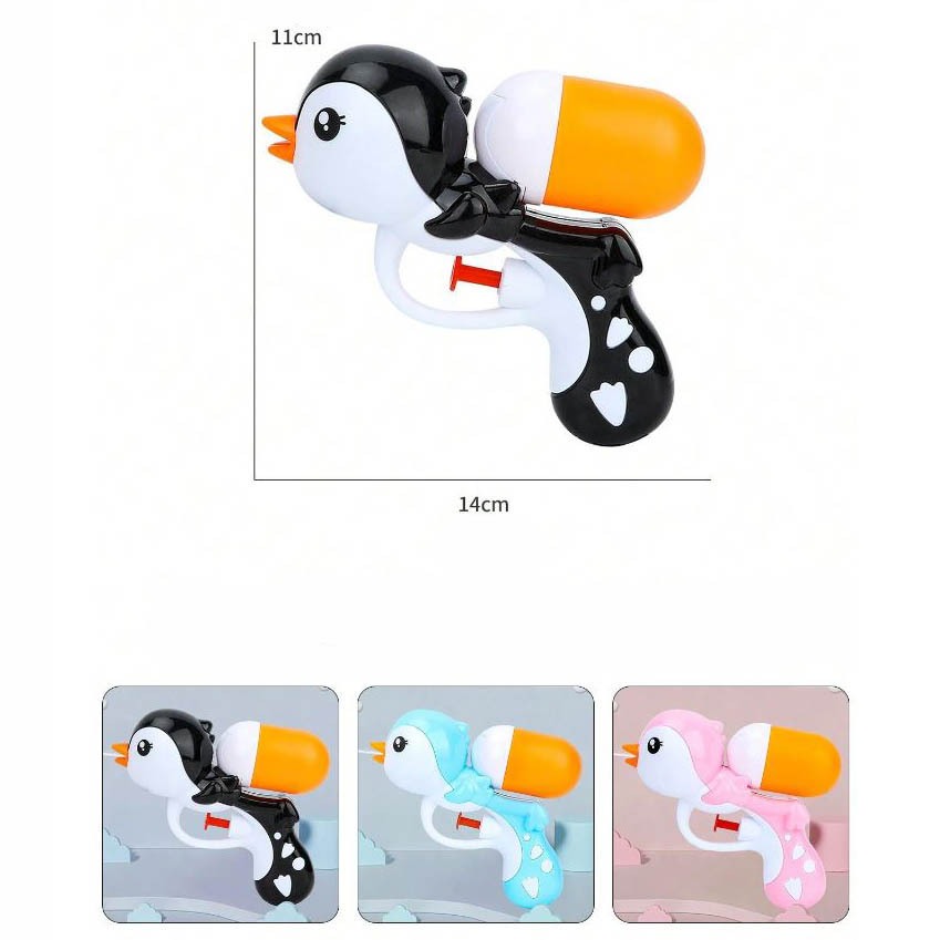 Product image Đồ Chơi Súng Nước Mini 14cm Nhỏ Gọn Cho Bé Cánh cụt đen