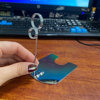 Kẹp để bàn inox, cài giá tiệm bánh ngọt, wobbler inox chuyên dùng tại các quầy thực phẩm, bánh ngọt