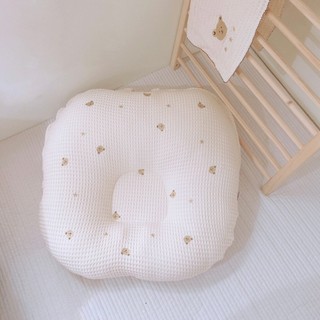 Gối chống trào ngược, đêm chống trào ngược cao cấp Monona vải Waffle thêu họa tiết