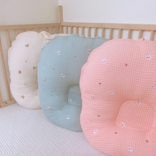 Gối chống trào ngược, đêm chống trào ngược cao cấp Monona vải Waffle thêu họa tiết