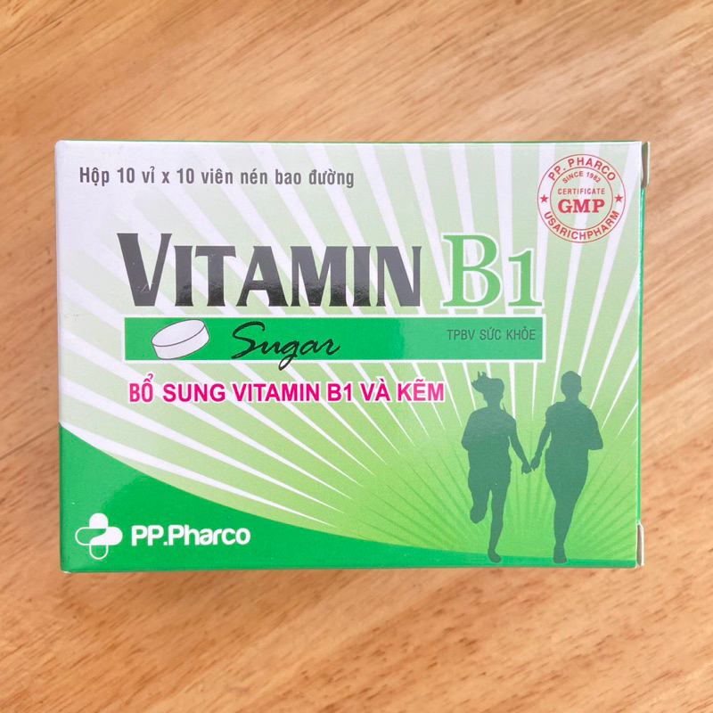 Viên uống bổ sung Vitamin B1 PP.Pharco hộp 10 vỉ x 10 viên | Shopee ...