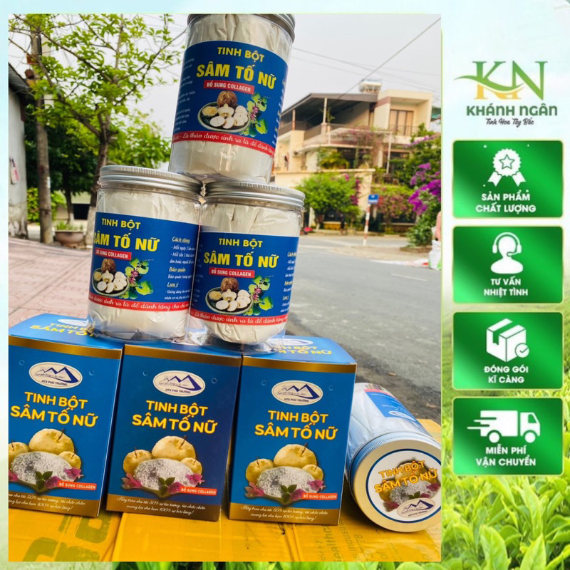 Tinh Bột Sâm Tố Nữ – Nguyên Chất, Dễ Dùng – 100% Thảo Dược Tây Bắc – 500gr