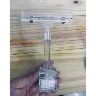 Kẹp quảng cáo V01 cao cấp, kẹp giảm giá shop quần áo màu trắng