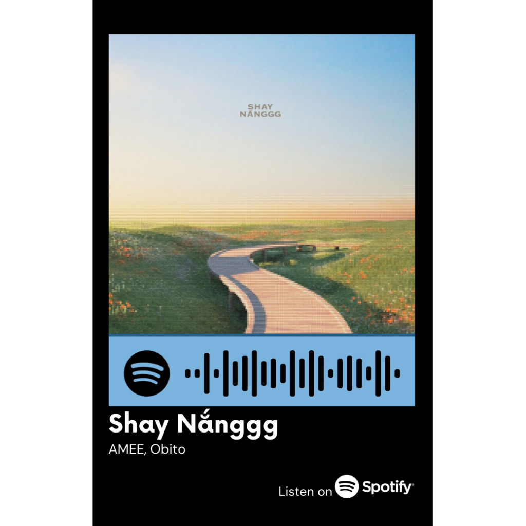 [Vui lòng đặt từ 2c]Thẻ Spotify ca sĩ Amee (có thể quét được mã)