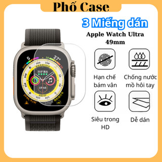Miếng Dán Màn Hình Apple Watch Ultra 49mm Kính Nano Dẻo Siêu Bền