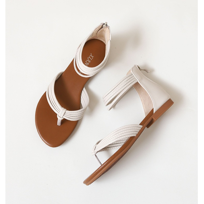 [Chính hãng]Giày sandal chiến binh nữ boho XIANGLV thổ cẩm sang trọng 1.5cm, sandal nữ xỏ ngón, giày dây LAL04- Laylalay