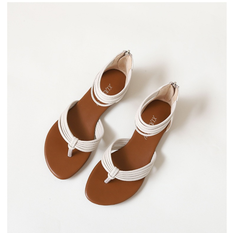 [Chính hãng]Giày sandal chiến binh nữ boho XIANGLV thổ cẩm sang trọng 1.5cm, sandal nữ xỏ ngón, giày dây LAL04- Laylalay