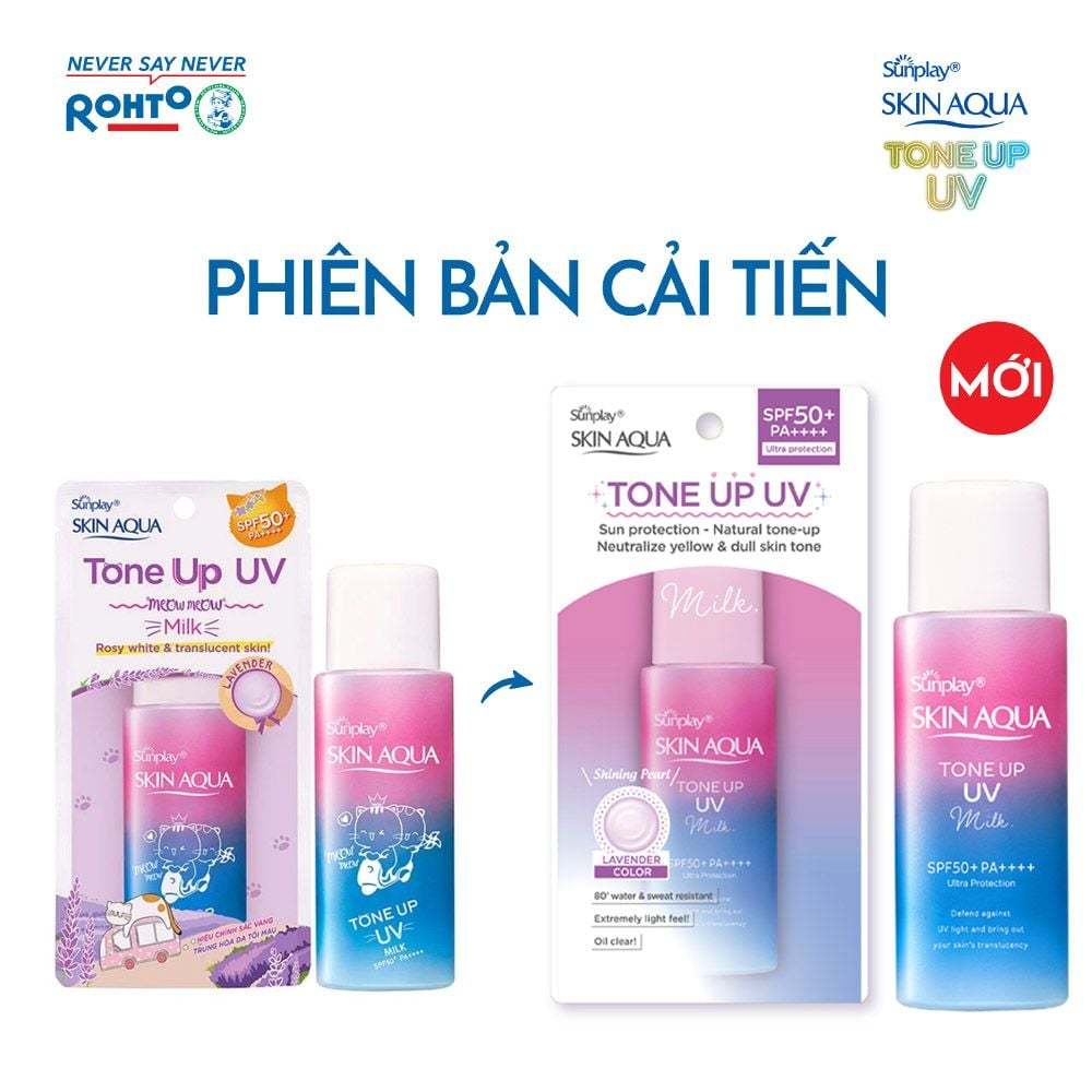 Ảnh Kem Chống Nắng Sunplay Skin Aqua Tone Up Uv Milk Dạng Sữa Hiệu Chỉnh Sắc Da - Lavender Spf50+ Pa++++ 50g 1