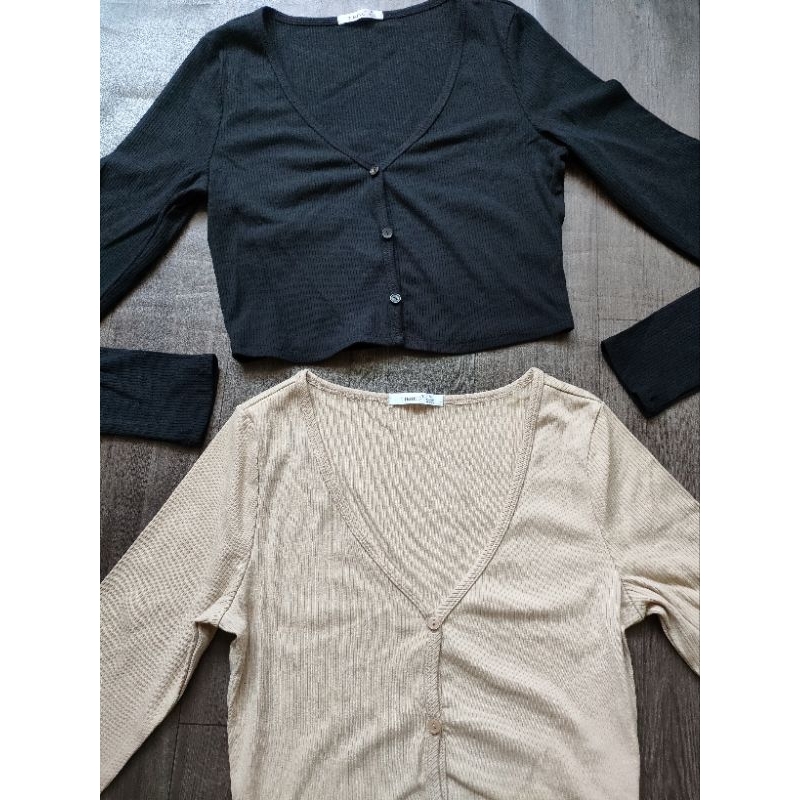 (Sale) Áo thun, khoác cardigan croptop tay dài len tăm cho nữ, bé gái size đại - dư xịn (40-55 kg)