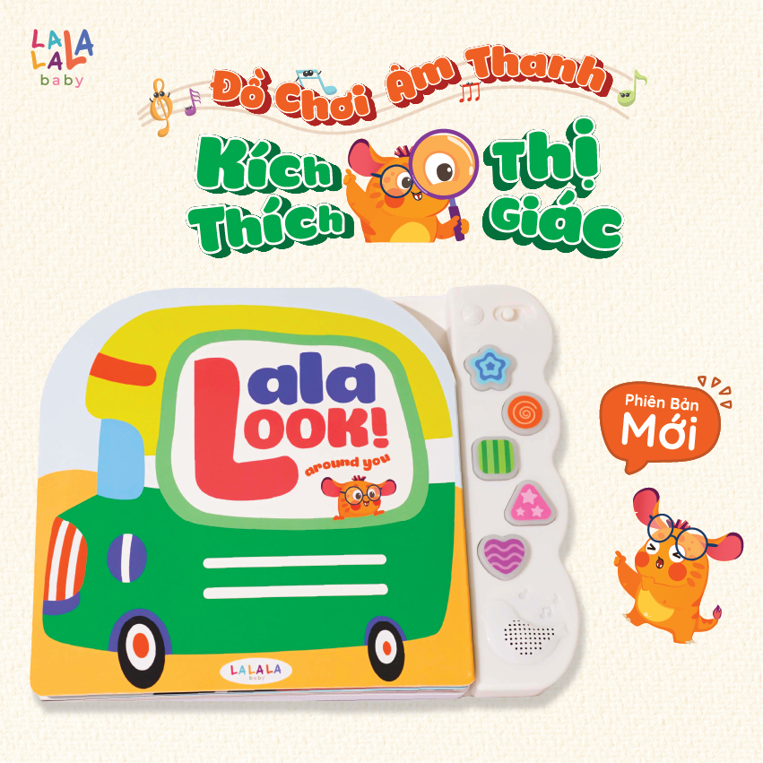 Đồ chơi âm thanh Lalalook hoàn thiện thị giác não bộ phát triển cho bé sơ sinh 5 bài hát Lalala baby