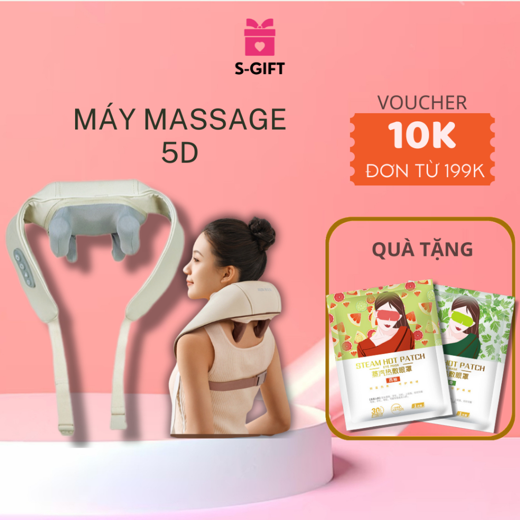 Máy massage cổ vai gáy MS-5D, Đai massage đa năng, Công nghệ nhiệt NTC ...