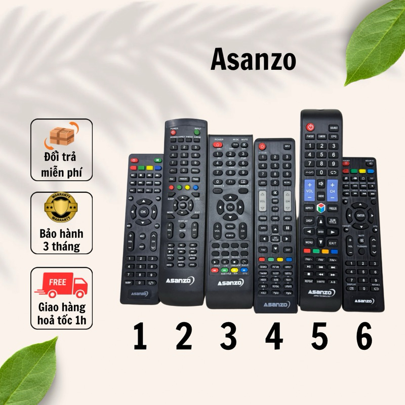 Điều khiển remote asanzo các đời ship hoả tốc | Shopee Việt Nam