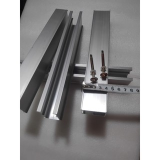 Thanh rail nhôm mini dài 20cm 25cm 30cm lắp pin năng lượng mặt trời