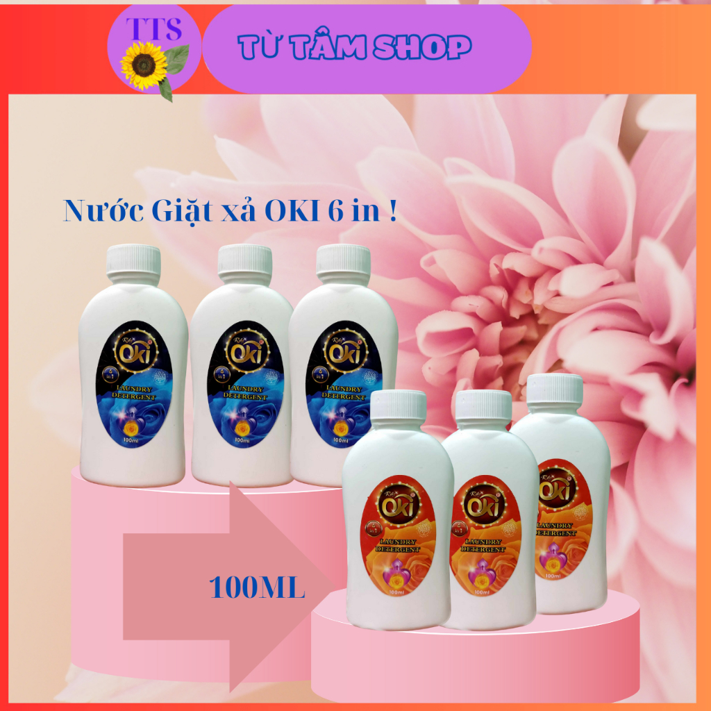 Nước giặt xả OKI 6 in 1