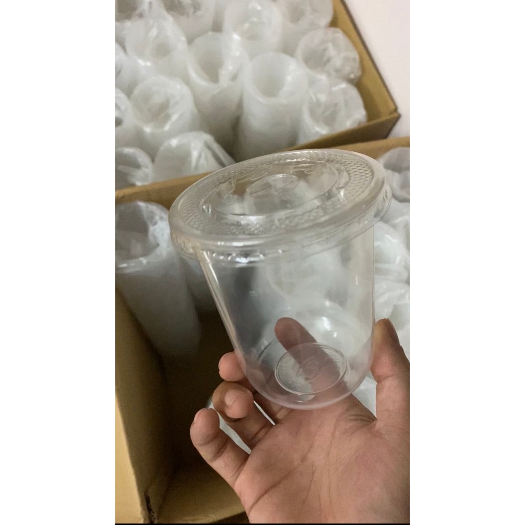 Thùng 1000 Cốc nhựa dùng một lần cho quán trà chanh, trà sữa( chưa kèm nắp)