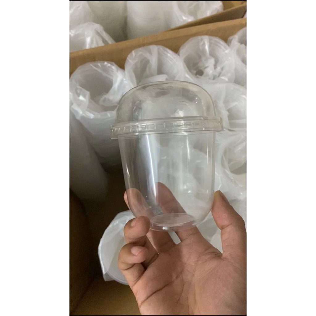 Thùng 1000 Cốc nhựa dùng một lần cho quán trà chanh, trà sữa( chưa kèm nắp)