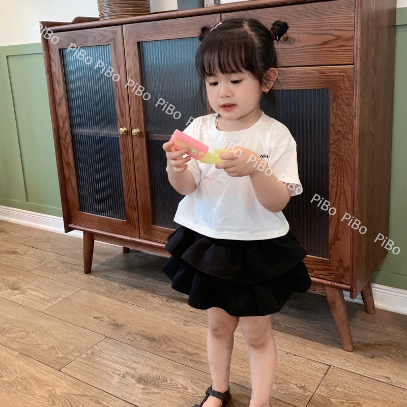 Ảnh Áo Croptop Rộng Bé Gái Hình In 07 Cực Xinh Cho Bé Gái Vải Cotton 4 Chiều Mềm Mát BabyBoo - Pibo -CRCTCT 2