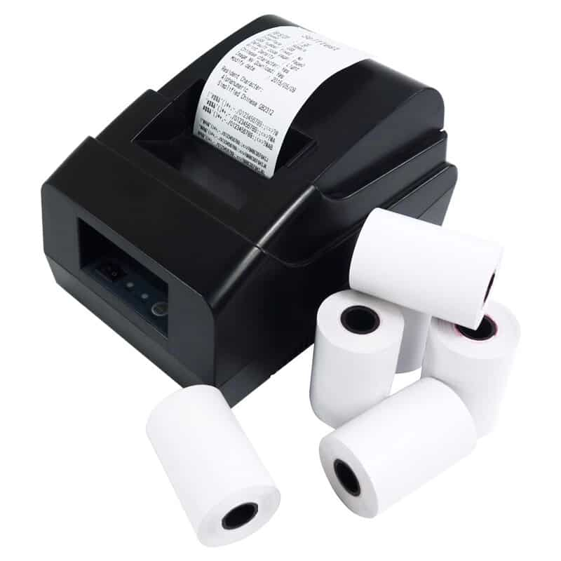 [ 100 CUỘN ] GIẤY IN HÓA ĐƠN K58x45 GIẤY IN NHIỆT GIẤY IN BILL GIẤY NHIỆT GIẤY TÍNH TIỀN [ 100C K58*45 TEM ĐỎ NAKAPOS ]
