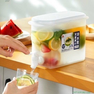 Bình đựng nước 3.5l ướp lạnh thực phẩm, Bình nước có vòi để tủ lạnh tiện lợi 6785